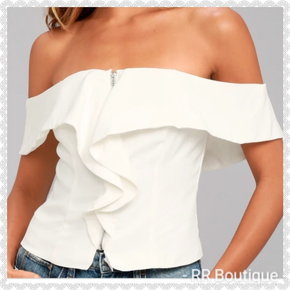 Lulus Tops - NEW Lulu's "VIP Section" Off Shoulder Top